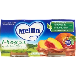 Omogeneizzato Pesca con mela 100 Gr 2 Pezzi
