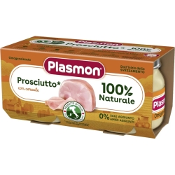 Plasmon Omogeneizzato Prosciutto Cotto 80 Gr X 2 Pezzi