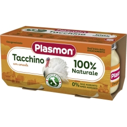 Plasmon Omogeneizzato Tacchino 2 vasetti da 80 g