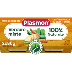 Plasmon Omogeneizzato Verdure Miste 80 Gr X 2 Pezzi