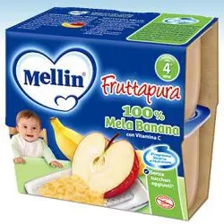 Frutta Pura Mela Banana 100 Gr 4 Pezzi