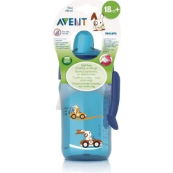 Avent Tazza Decorata Con Beccuccio colore azzurro 340 Ml