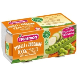 Plasmon Piselli e Zucchine - 2 Omogeneizzato da 80 g