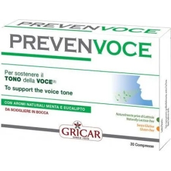 Prevenvoce 30 Tavolette - integratore a base di Menta ed Eucalipto