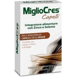 MiglioCres Cap Zinco e Selenio 60 capsule - Rinforza i Capelli