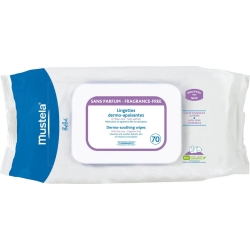 Mustela Bébé - 70 Salviettine Detergenti Umidificate Senza Profumo Specifiche Per Il Cambio