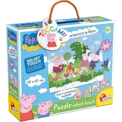 peppa pig puzzle velvet touch il mondo fantastico 3 anni +