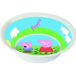 peppa pig piatto fondo diametro 15 cm in melammina