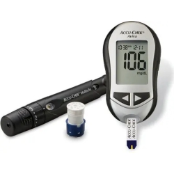 Accu-Chek Aviva sistema per la misurazione della glicemia completo di 6 lancette pungidto fastclix + 10 strisce reattive