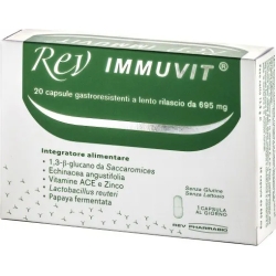 Rev Immuvit - Integratore immunostimolante 20 capsule gastroresistenti da 695 mg