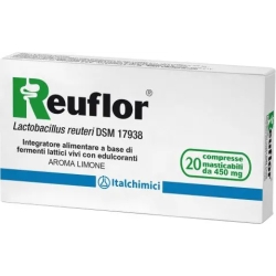 reuflor 20 compresse integratore di fermenti lattici per il benessere intestinale