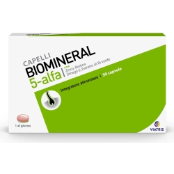 biomineral 5 Alfa - integratore per la caduta dei capelli 30 capsule