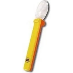 Cucchiaio bicolore in silicone per la pappa