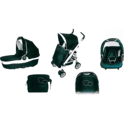 trio top brillante con swarovsky passeggino+carrozzina+ovetto colore blue