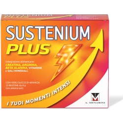 Sustenium plus intensive formula 12 bustine - integratore di creatina e arginina