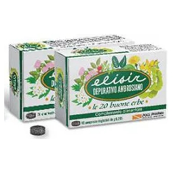 Elisir Depurativo Ambrosiano 20 Compresse - Integratore Per la Regolarità Intestinale