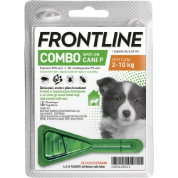 FRONTLINE Combo Spot On Cani P - 1 pipetta elimina pulci zecche e pidocchi per cani 2-10 Kg