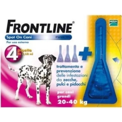 FRONTLINE spot-on antiparassitario per cani taglia grande (peso 20-40kg) 4 pipette 2,68 ml
