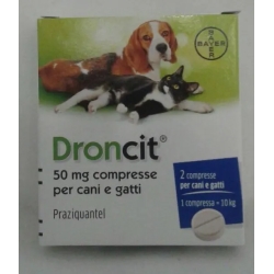 droncit antiparassitario intestinale per cani e gatti 2 compresse