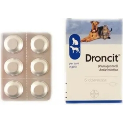 Droncit, Antiparassitario Intestinale, 6 cpr - Per Cani e Gatti