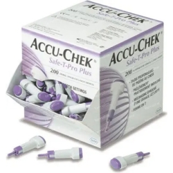 Accu-Chek safe t-pro plus 200 pungidito lancette sterili monouso per la misurazione della glicemia