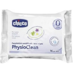 Chicco Physioclean fazzolettini umidificati per l'igiene dei bambini 16 salviette
