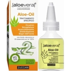 AloeVera2 Aloe Oil Zuccari - Trattamento Viso e Corpo per Cicatrici e Smagliature 50 ml