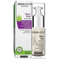 Zuccari aloevera2 siero viso anti-age antirughe illuminante 30 ml