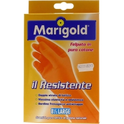 guanti resistenti in lattice felpati in cotone per uso domestico taglia large