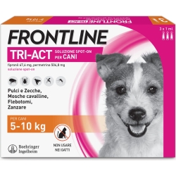 FRONTLINE try act - 3 Pipette di antiparassitario per cani di taglia media 5-10 KG