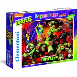 puzzle maxi formato 104 pezzi turtles ninjia 23658