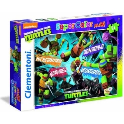 puzzle  formato 24 pezzi  maxi turtles ninjia 24455