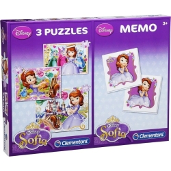 puzzle 2x20+100 pezzi + memo Principessa sofia