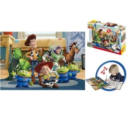 puzzle  35 pezzi toy story double face + 12 colori 32914