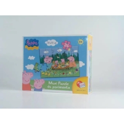 peppa pig maxi puzzle da pavimento 24 pezzi 50x70 3 anni+