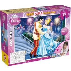maxi puzzle double face 35 pezzi cenerentola 46546