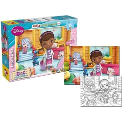 puzzle color plus super 35 pezzi  dottoressa peluche