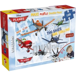 maxi puzzle double face 108 pezzi planes 44337