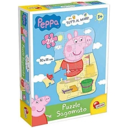 peppa pig puzzle sagomato 45785 tutti al mare  3 anni+