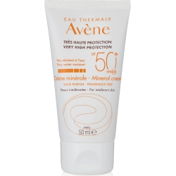 Avene Crema Solare Viso 50+ SPF Minerale Per Pelli Intolleranti Eau Thermale Protezione Molto Alta 50 ml