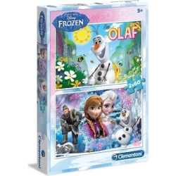 puzzle formato  2 da 60 pezzi frozen 5anni+