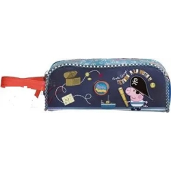 bustina portapenne 2 zip george pig pirata