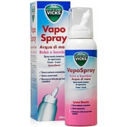 Vicks vapo spray acqua di mare soluzione nasale  isotonica per bebè bambini  100 ml