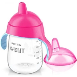 Avent tazza con beccuccio decorata 18m+ 340 ml rosa