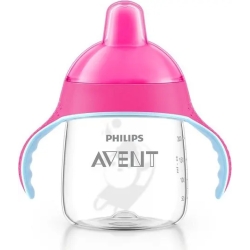 Avent tazza con beccuccio decorata 12m+ rosa 260 ml
