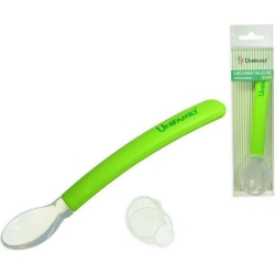 Unifamily cucchiaio per la pappa in silicone verde