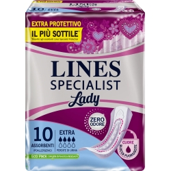 Lines Specialist Lady Extra - 10 Assorbenti Per Incontinenza Leggera