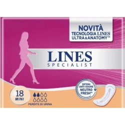 Lines Specialist Lady Mini - 18 Assorbenti Per Incontinenza Leggera