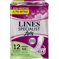 Lines Specialist Lady Normal - 12 Assorbenti Per Incontinenza Leggera