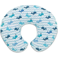 Chicco boppy cuscino per allattamento in cotone colore blue Whales
